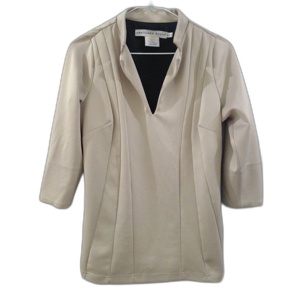 Gretchen Scott Designs Cream Blouse